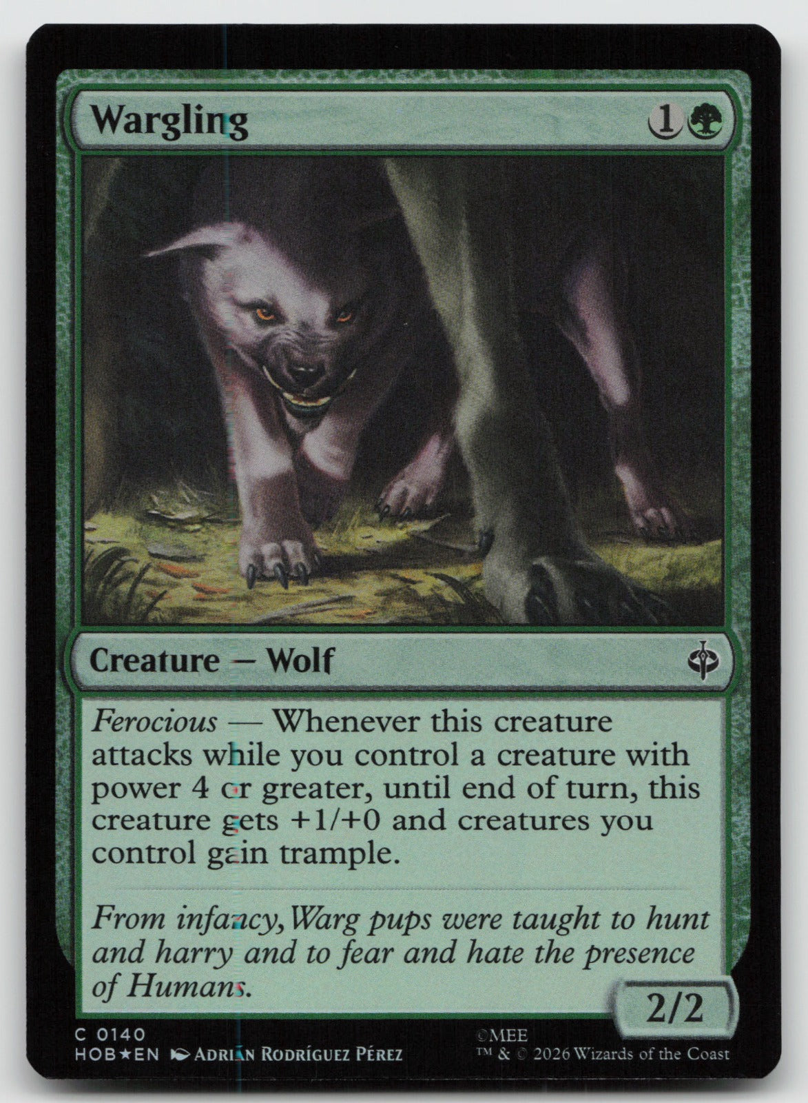 Wargling C Foil The Hobbit 140 NM