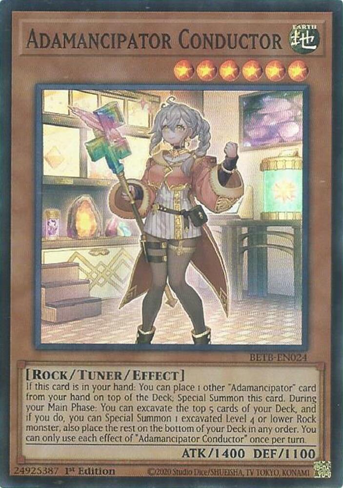 Adamancipator Conductor 1st Edition Super Rare Beyond the Brave BETB-EN024 NM