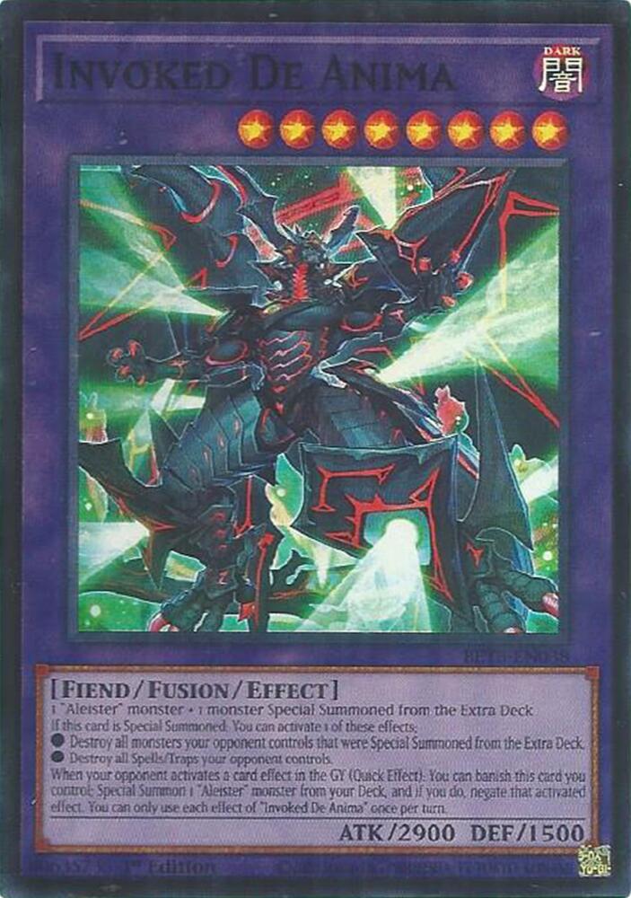 Invoked De Anima 1st Edition Super Rare Beyond the Brave BETB-EN038 NM