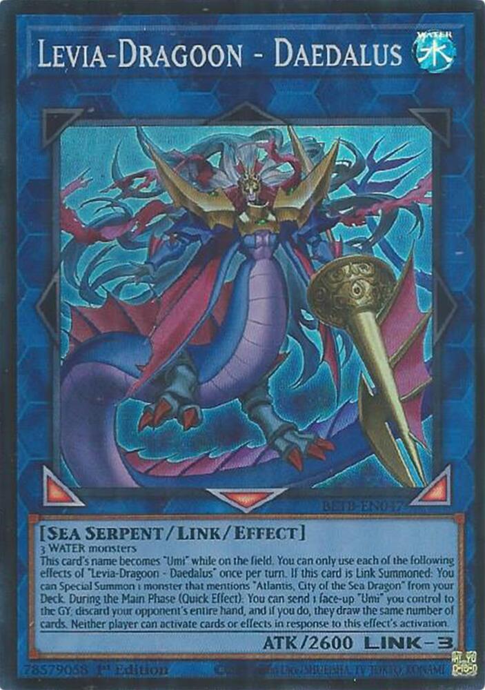 Levia-Dragoon - Daedalus 1st Edition Super Rare Beyond the Brave BETB-EN047 NM