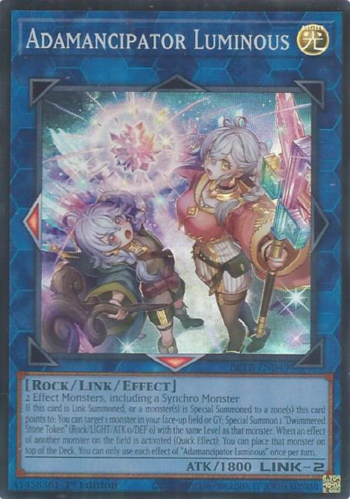 Adamancipator Luminous 1st Edition Super Rare Beyond the Brave BETB-EN049 NM