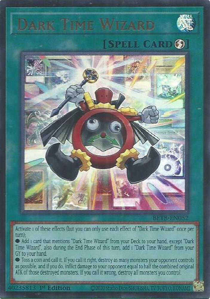 Dark Time Wizard 1st Edition Ultra Rare Beyond the Brave BETB-EN052 NM