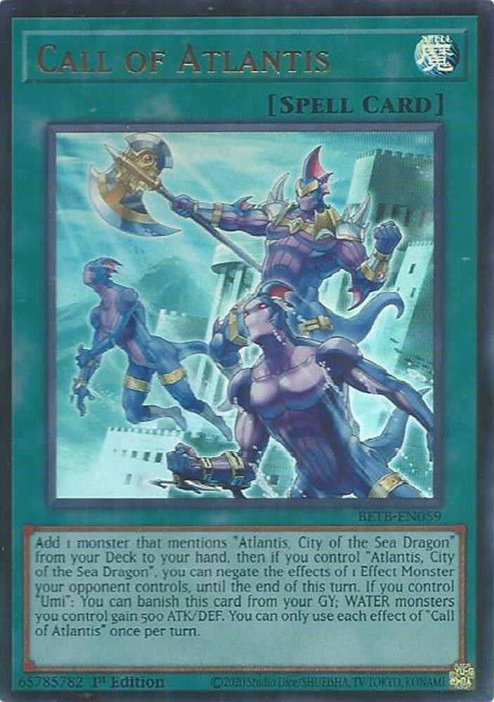 Call of Atlantis 1st Edition Ultra Rare Beyond the Brave BETB-EN059 NM