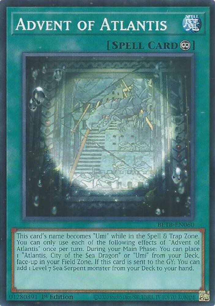 Advent of Atlantis 1st Edition Common Beyond the Brave BETB-EN060 NM