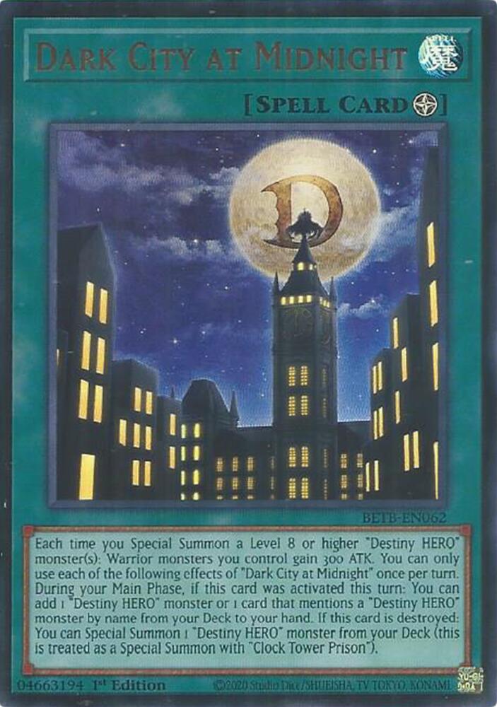 Dark City at Midnight 1st Edition Ultra Rare Beyond the Brave BETB-EN062 NM