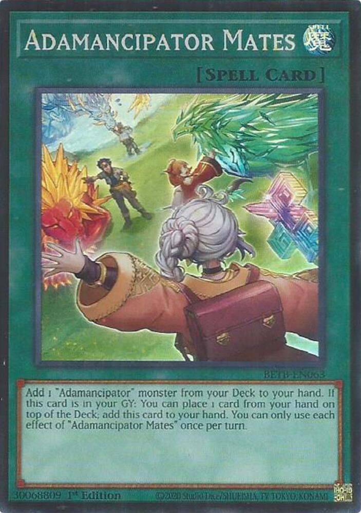 Adamancipator Mates 1st Edition Super Rare Beyond the Brave BETB-EN063 NM