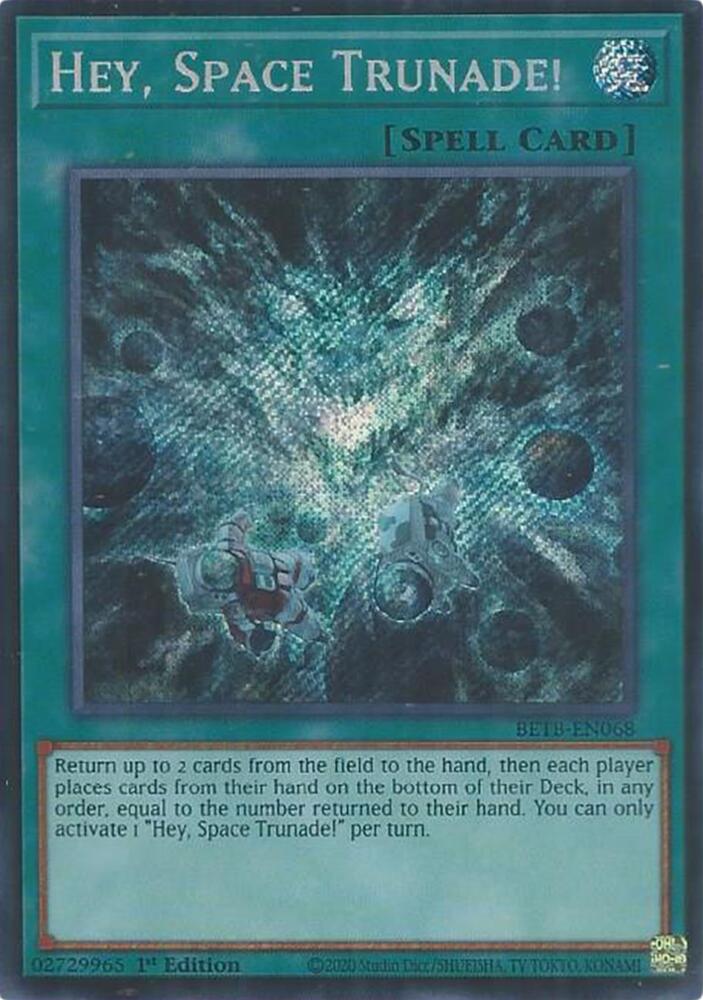 Hey, Space Trunade! 1st Edition Secret Rare Beyond the Brave BETB-EN068 NM