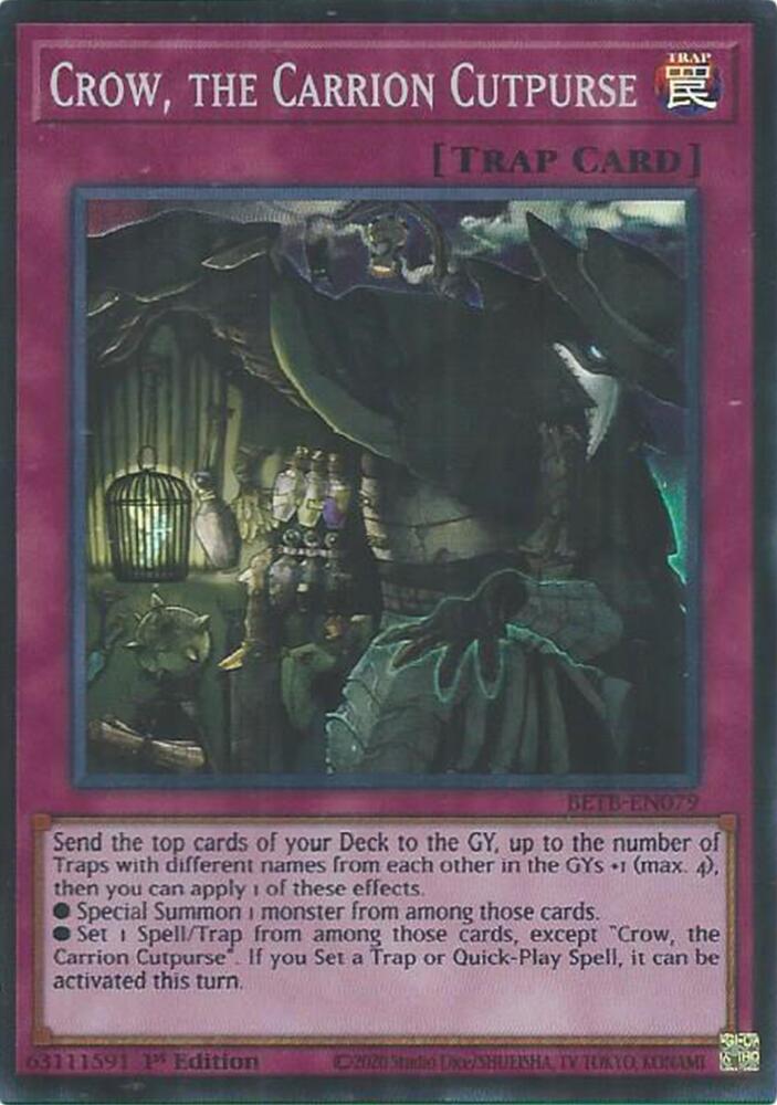 Crow, the Carrion Cutpurse 1st Edition Super Rare Beyond the Brave BETB-EN079 NM