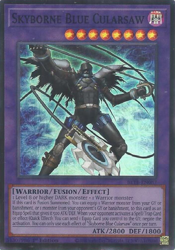 Skyborne Blue Cularsaw 1st Edition Super Rare Beyond the Brave BETB-EN087 NM