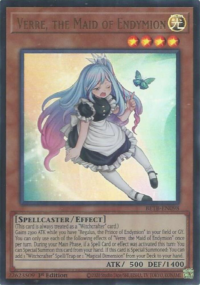 Verre the Maid of Endymion 1st Edition Ultra Rare Beyond the Brave BETB-EN098 NM
