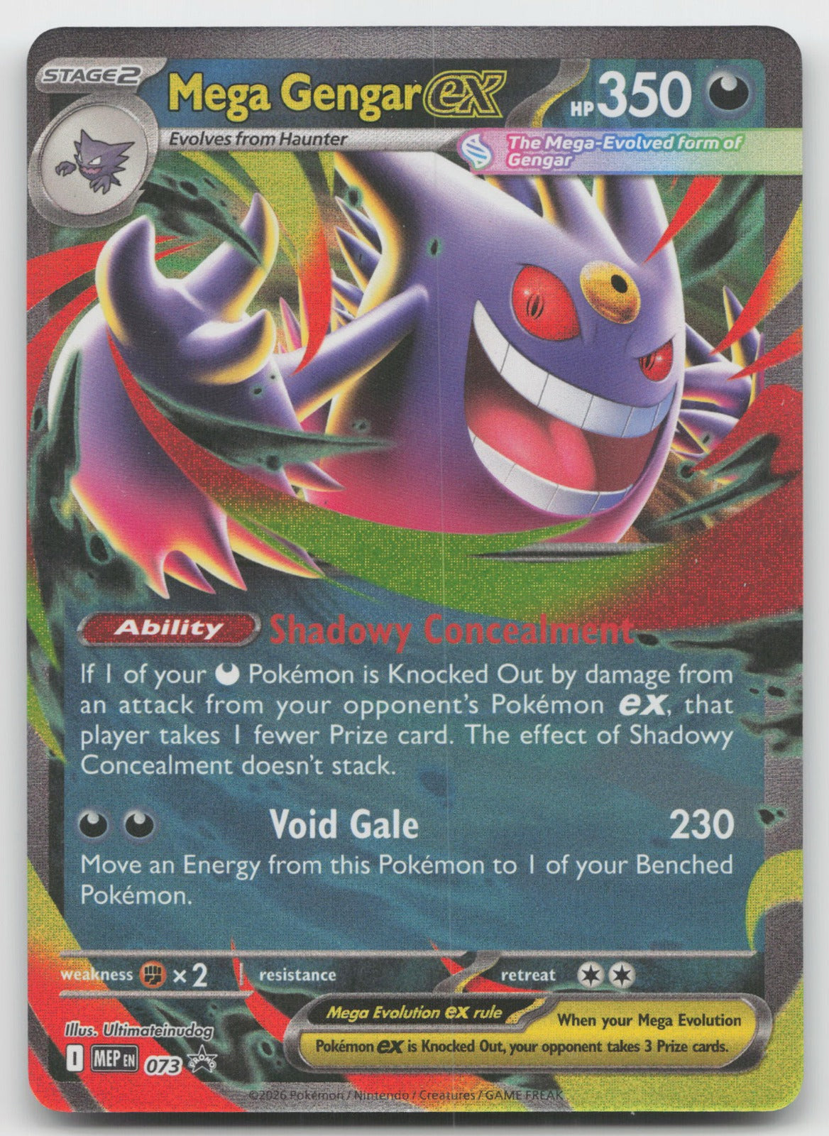 Mega Gengar ex - Holo ME: Mega Evolution Promo MEP073 NM
