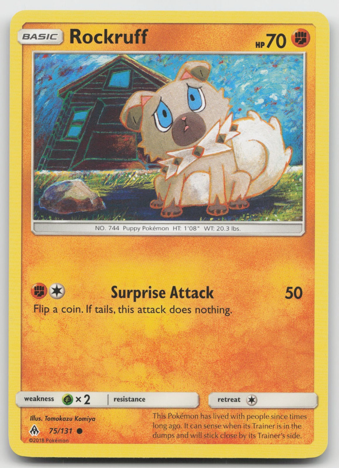 Rockruff Common SM - Forbidden Light 75/131 VLP