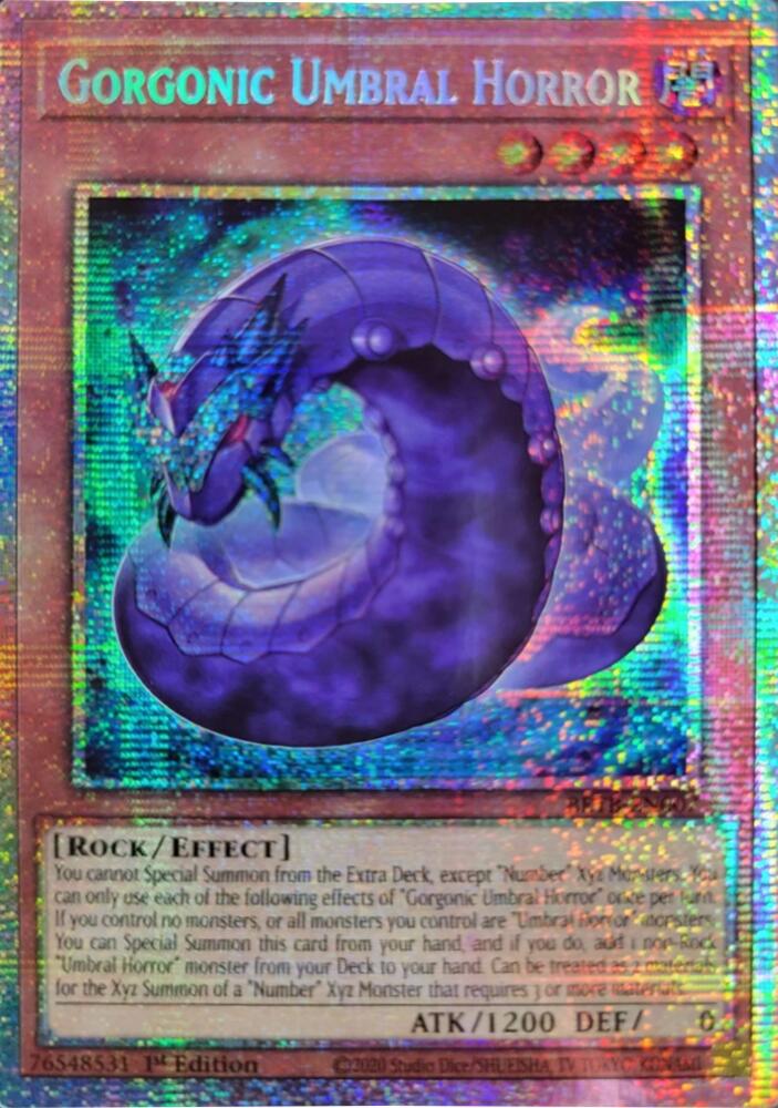 Gorgonic Umbral Horror Starlight Rare 1st Edition Beyond the Brave BETB-EN007 NM