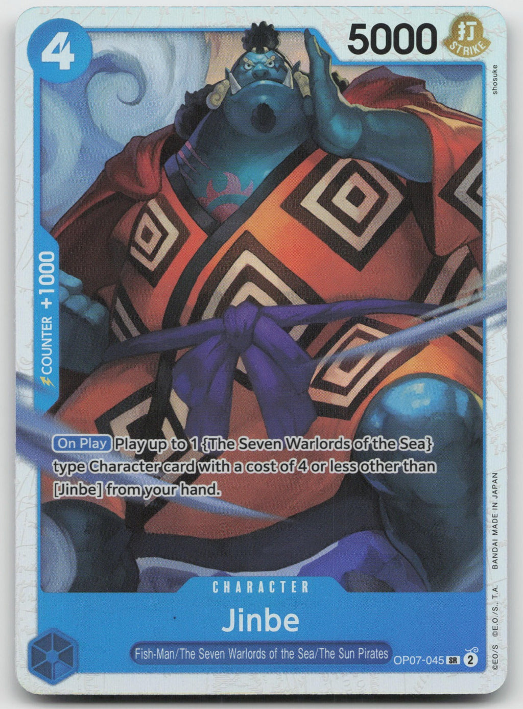 Jinbe (045) SR Foil 500 Years in the Future OP07-045 NM
