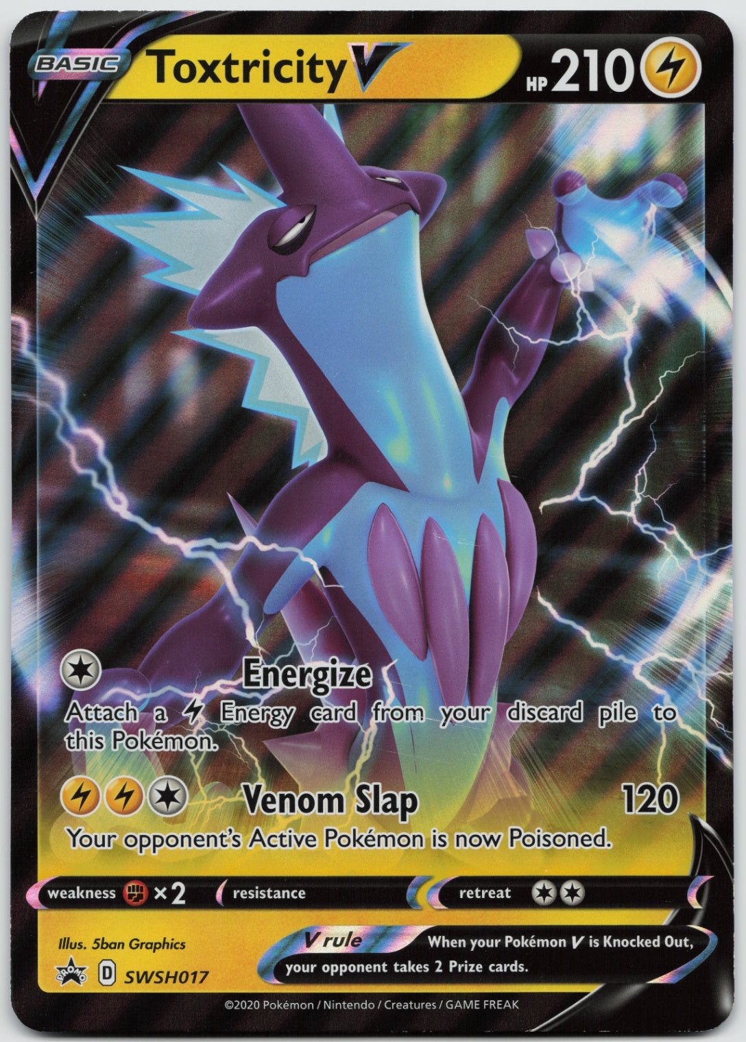 Toxtricity V JUMBO Holofoil SWSH: Sword & Shield Promo Cards SWSH017 LP