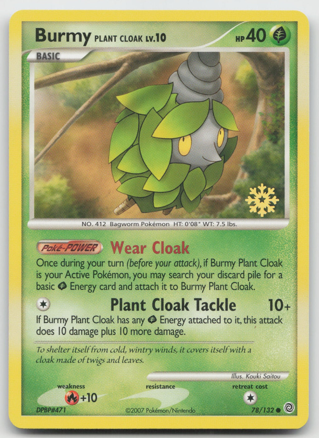Burmy (Plant Cloak) Promo Countdown Calendar 78/132 LP