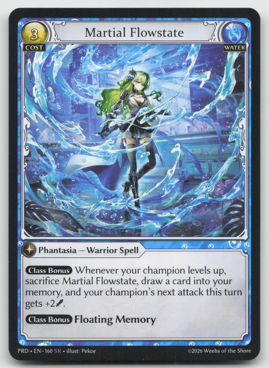 Martial Flowstate Super Rare .asphodel/paradise 160 NM