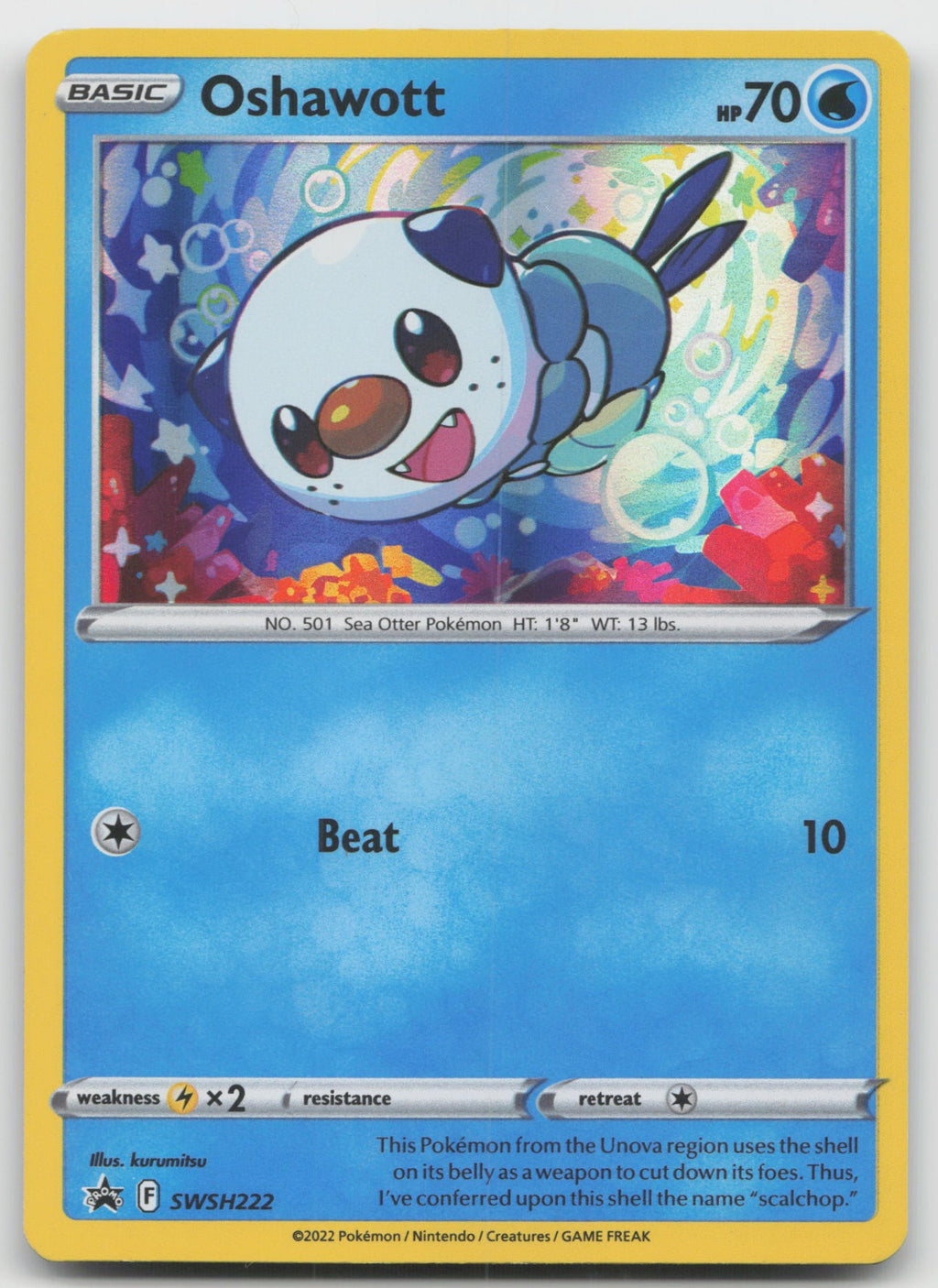 Oshawott Holo SWSH: Sword & Shield Promo Cards SWSH222 VLP