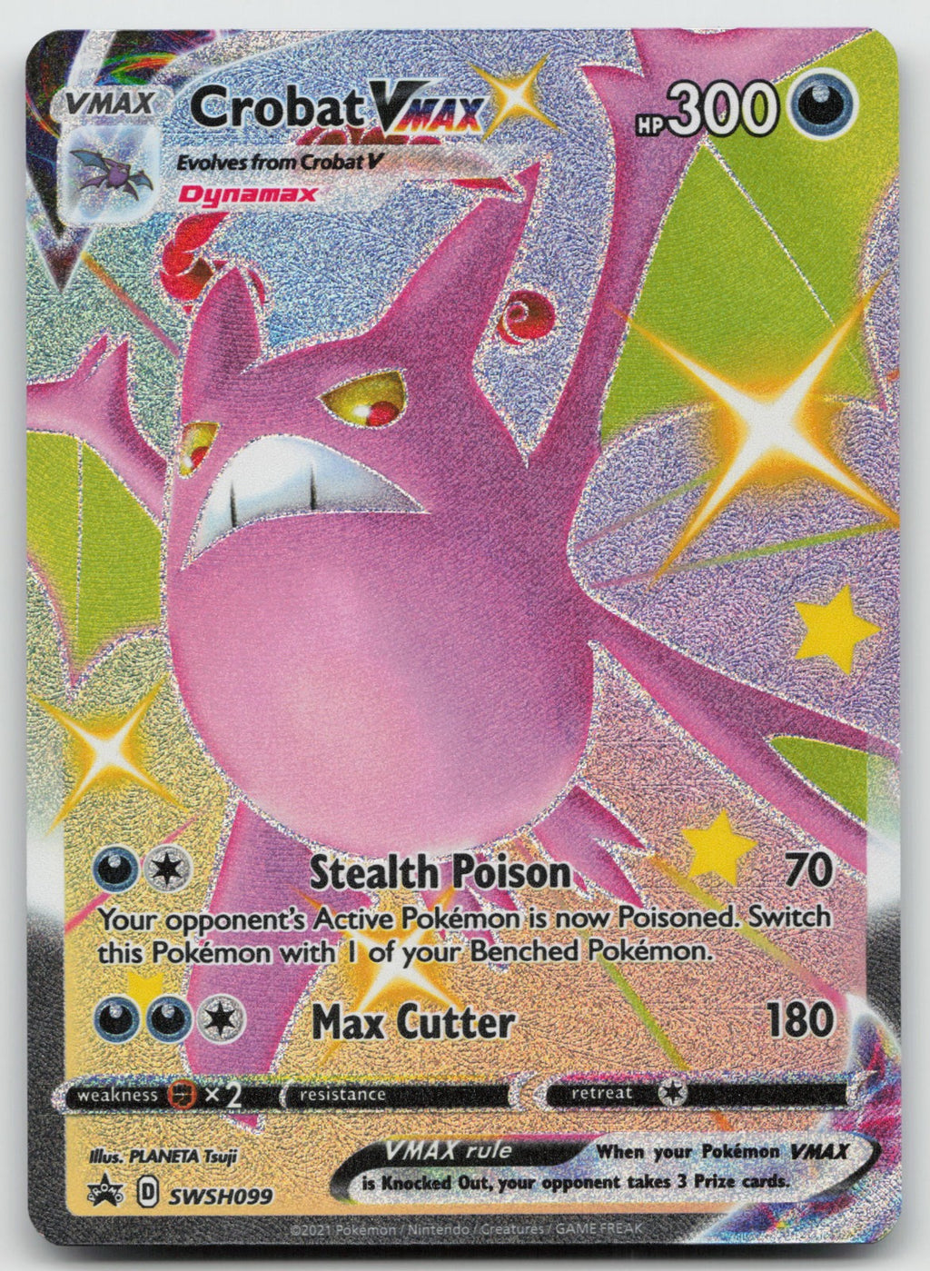 Crobat VMAX Holo SWSH: Sword & Shield Promo Cards SWSH099 NM