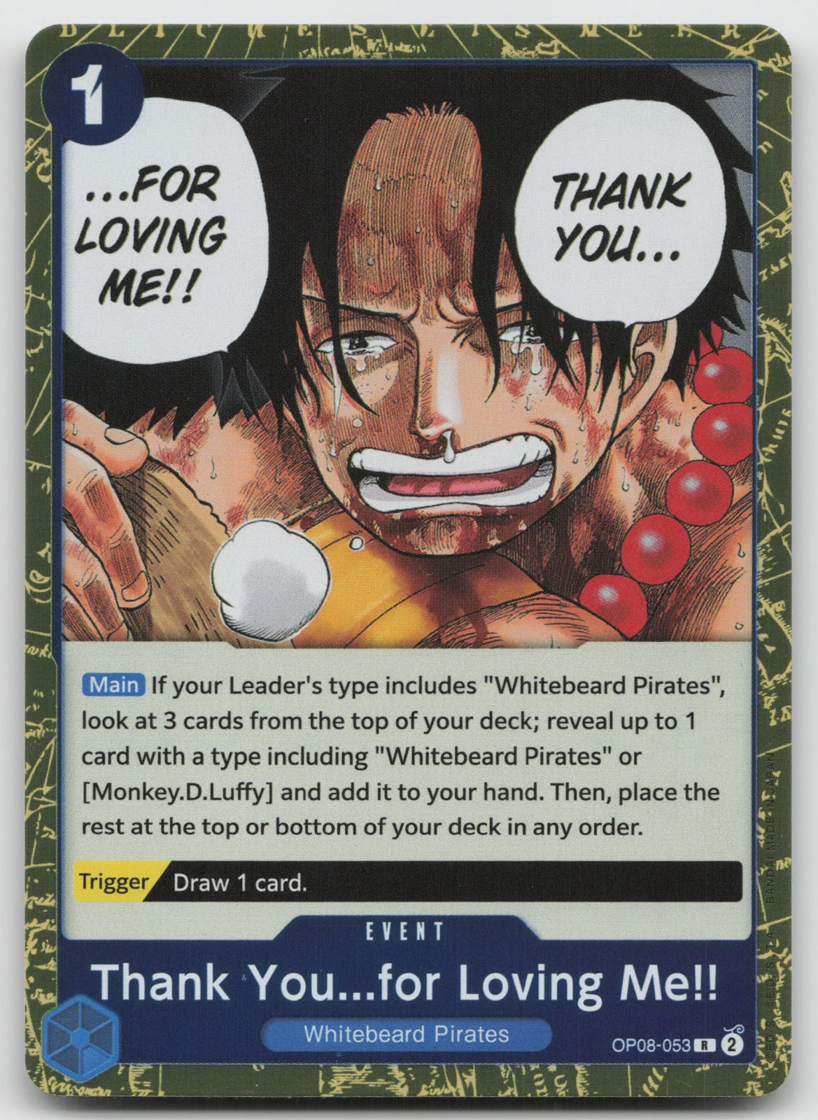 Thank You...for Loving Me!! R Foil Two Legends OP08-053 NM