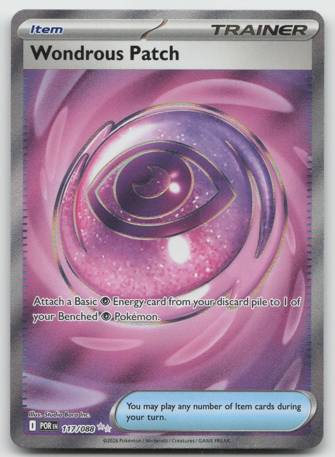 Wondrous Patch Holo Ultra Rare ME03: Perfect Order 117/088 NM