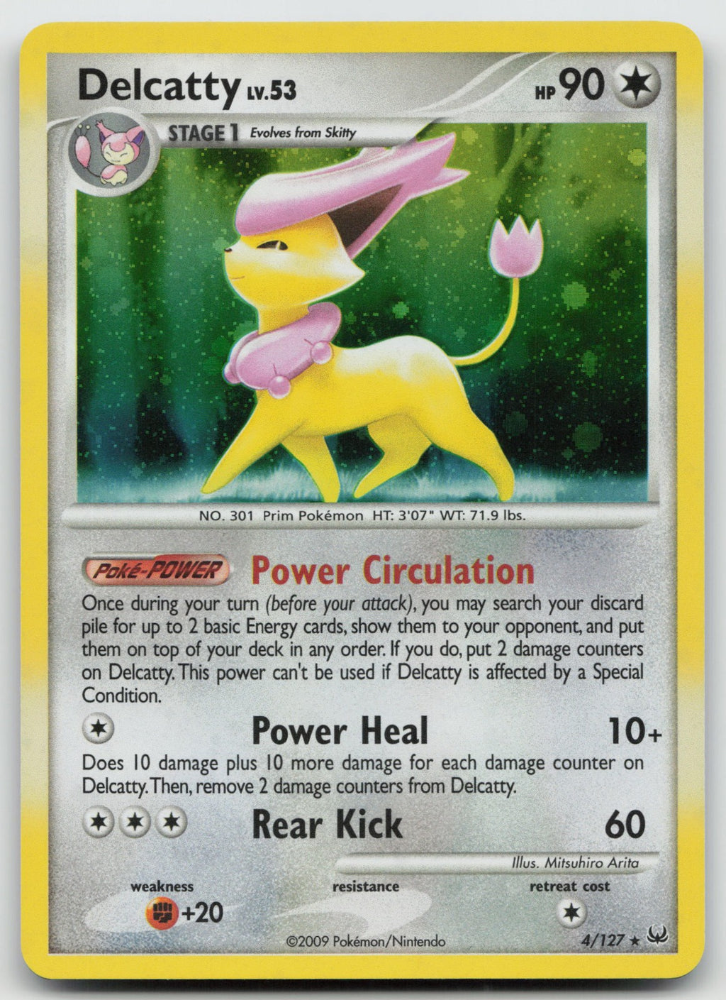 Delcatty Holo Rare Platinum 4/127 NM