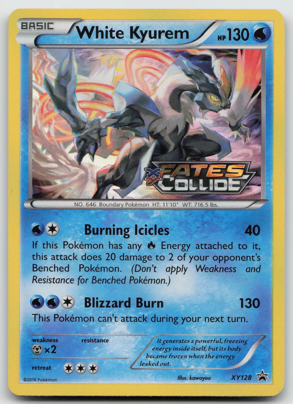 White Kyurem (Prerelease) Promo Holofoil XY Promos XY128 LP