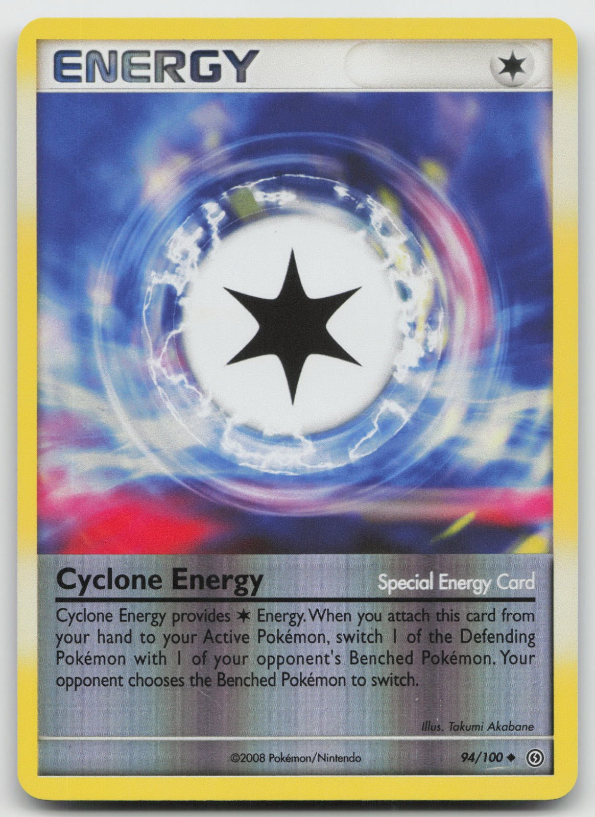 Cyclone Energy Uncommon Reverse Holo Stormfront 94/100 LP