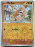 Timburr Common Reverse Holo SV06: Twilight Masquerade 103/167 NM