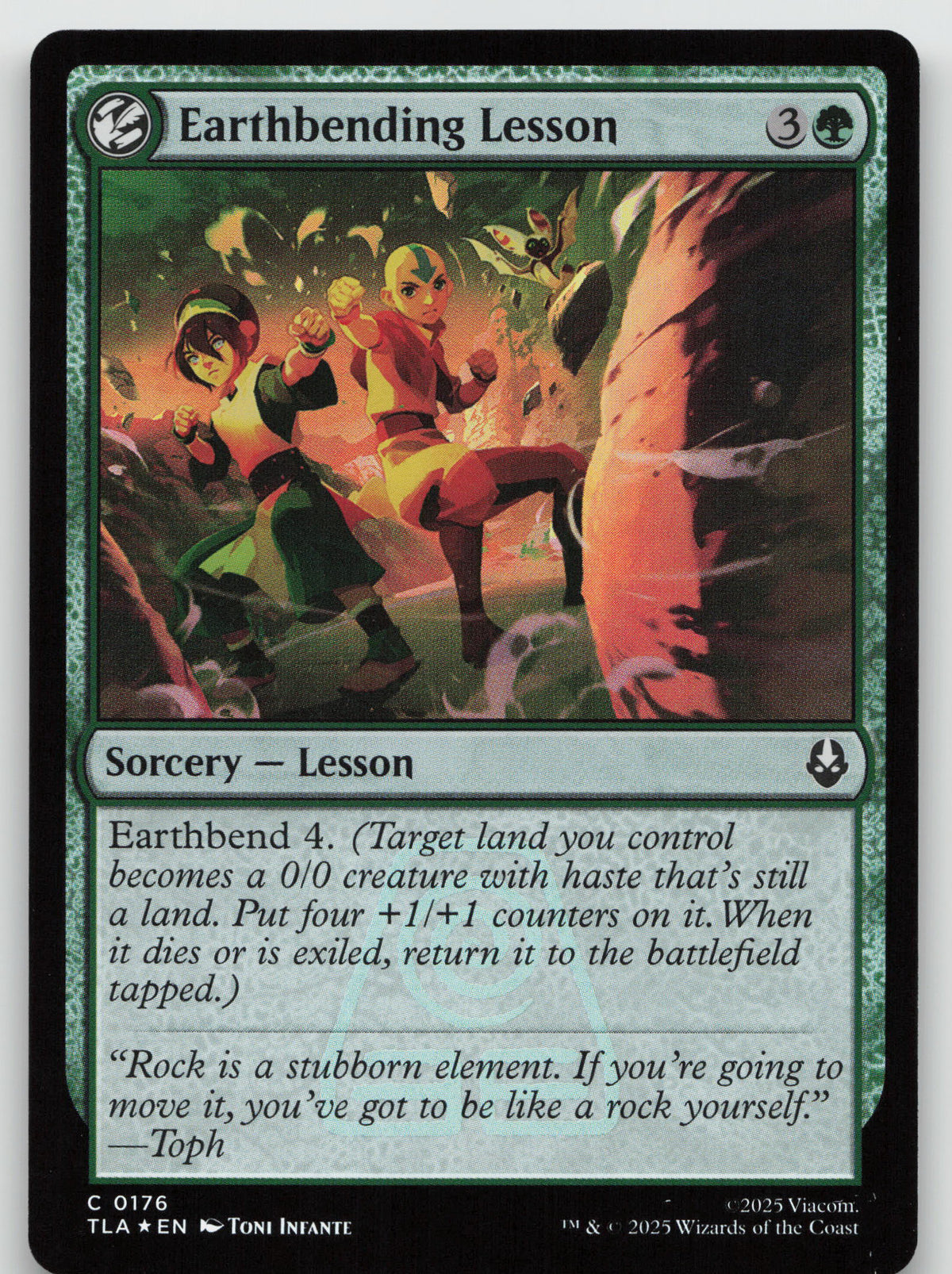 Earthbending Lesson C Foil Avatar: The Last Airbender 176 NM