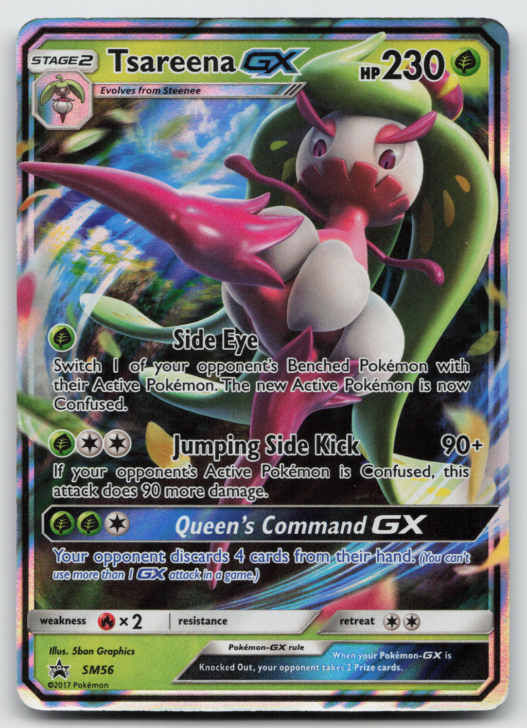 Tsareena GX Promo Holofoil SM Promos SM56 DMG