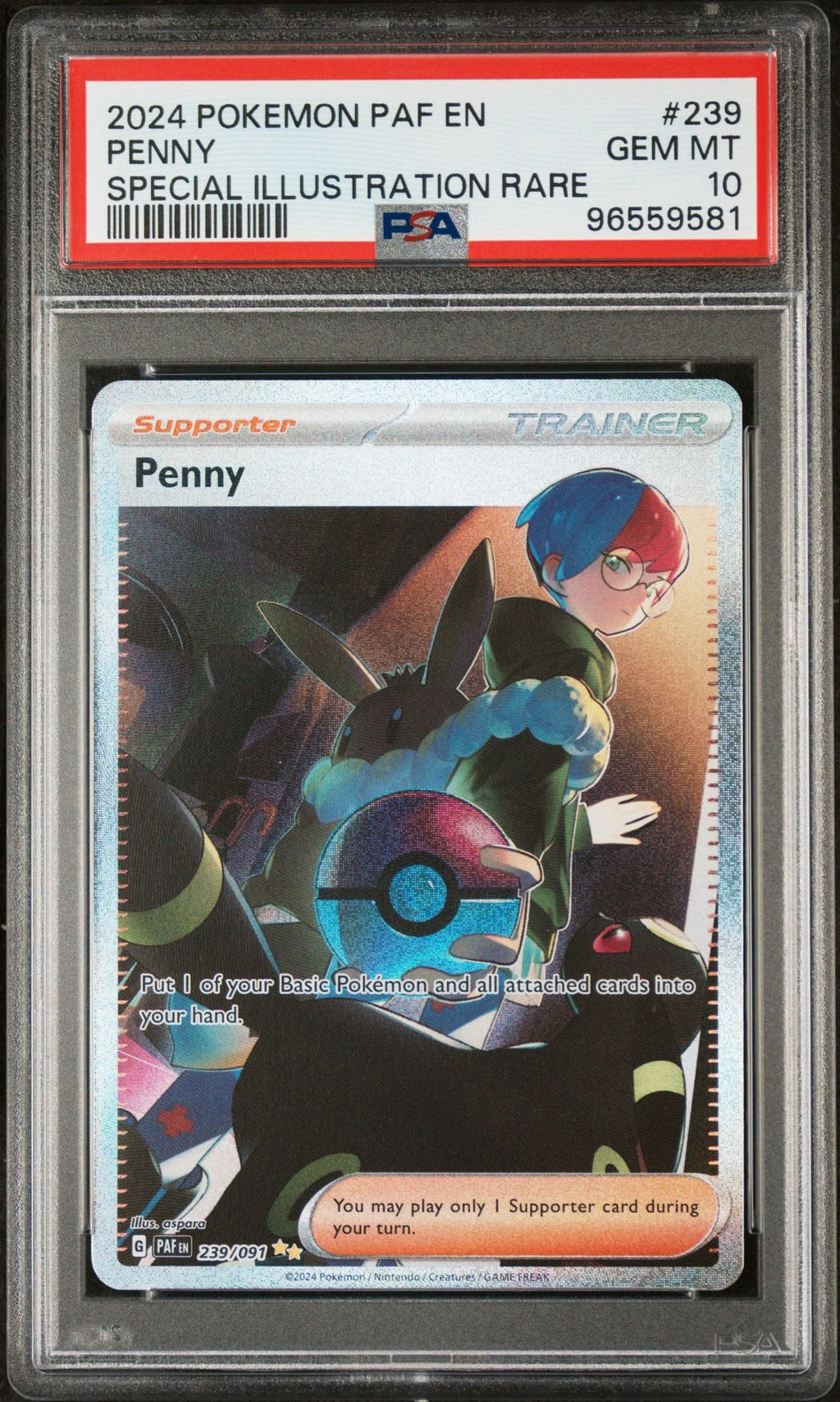 Penny Pokemon Paf En-Paldean Fates 239/091 PSA 10