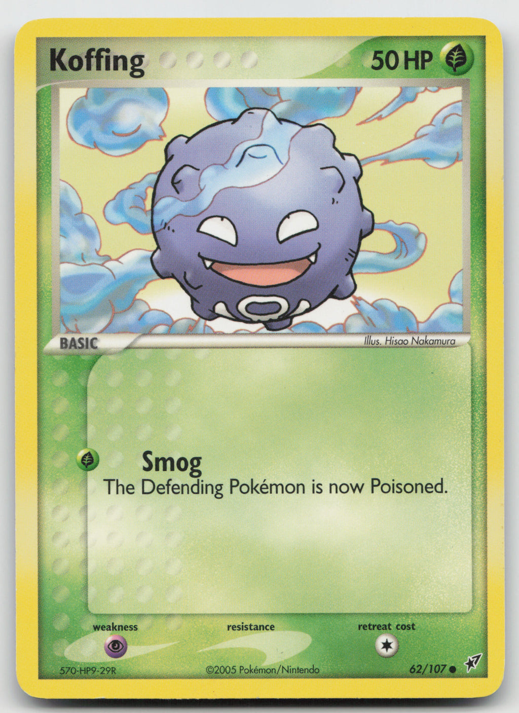 Koffing Common Normal Deoxys 62/107 MP