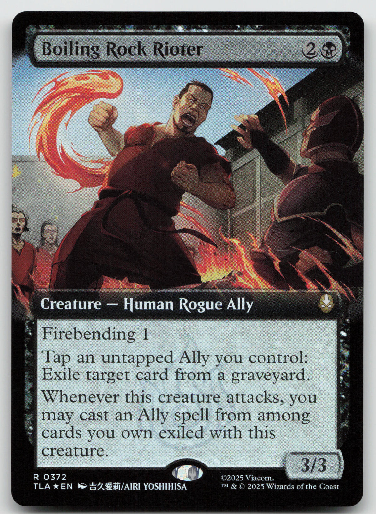 Boiling Rock Rioter (Extended Art) R Foil Avatar: The Last Airbender 372 NM