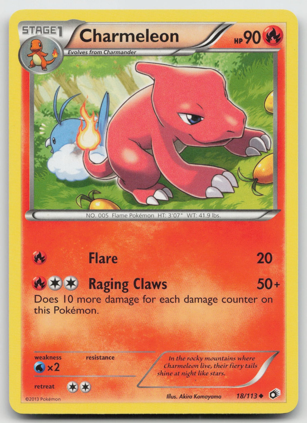Charmeleon Uncommon Legendary Treasures 18/113 LP