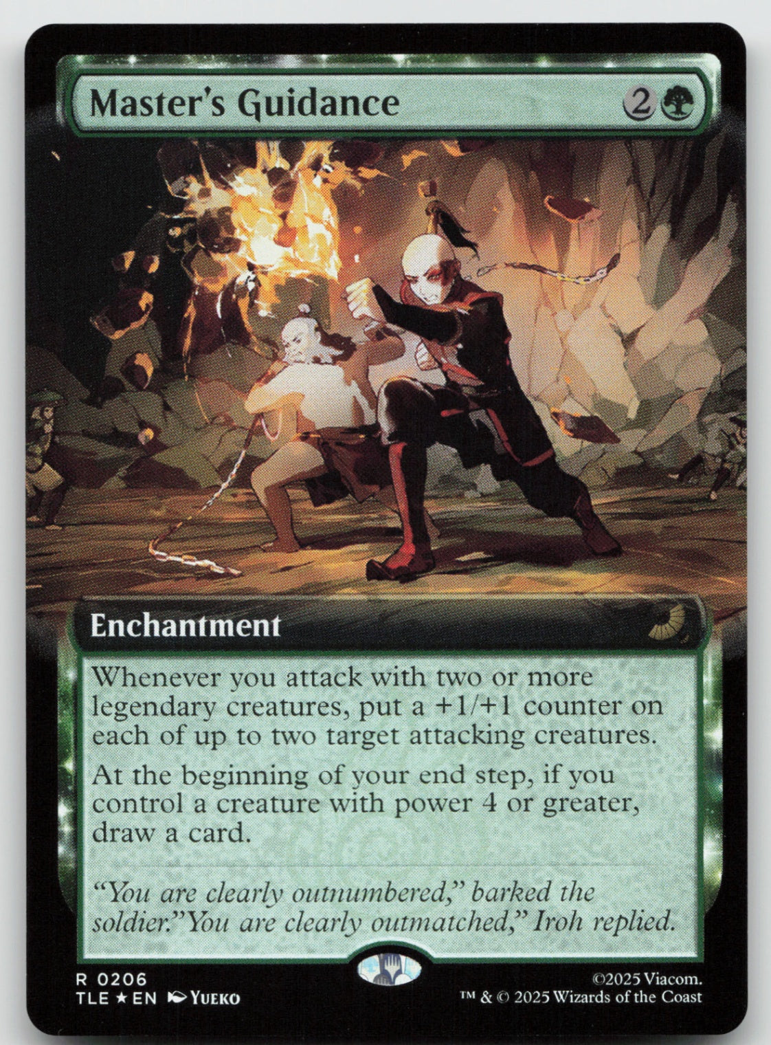 Master's Guidance (Extended Art) R Foil Avatar: The Last Airbender: Eternal 206