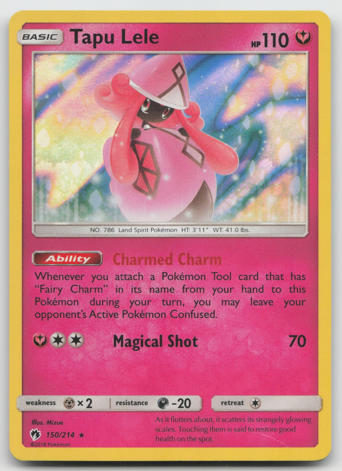 Tapu Lele Holo Rare SM - Lost Thunder 150/214 NM