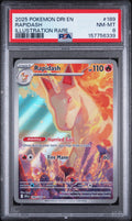 Rapidash Illustration Rare Pokemon Dri En-Destined Rivals 189/182 PSA 8