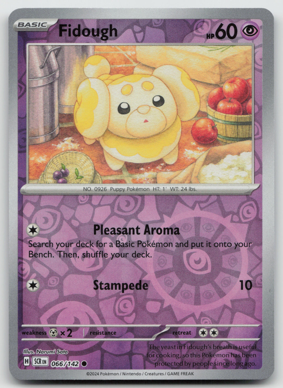Fidough Common Reverse Holo SV07: Stellar Crown 066/142 NM