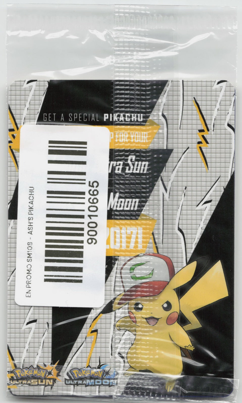 Ash's Pikachu Promo SM108 NM SEALED