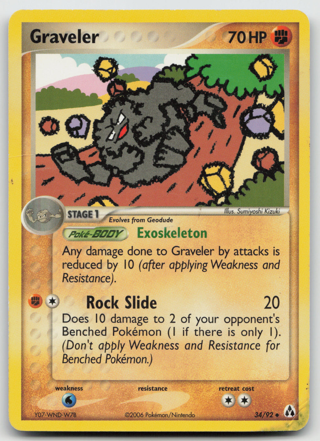 Graveler Uncommon Normal Legend Maker 34/92 DMG