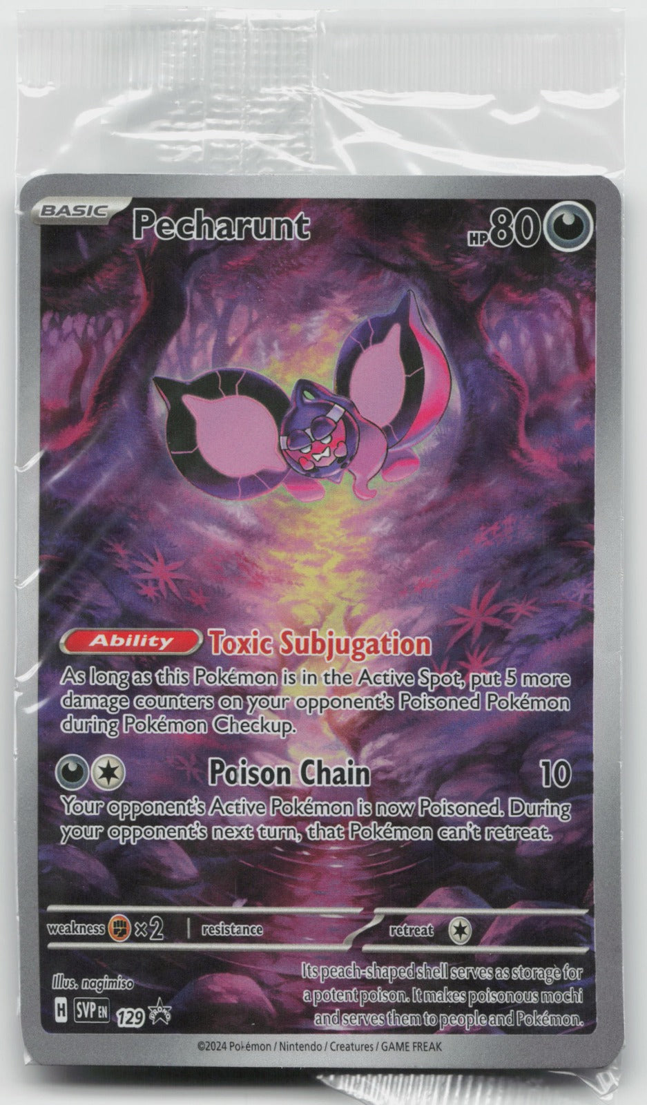 Pecharunt Holo SV: Scarlet & Violet Promo Cards SVP129 NM SEALED