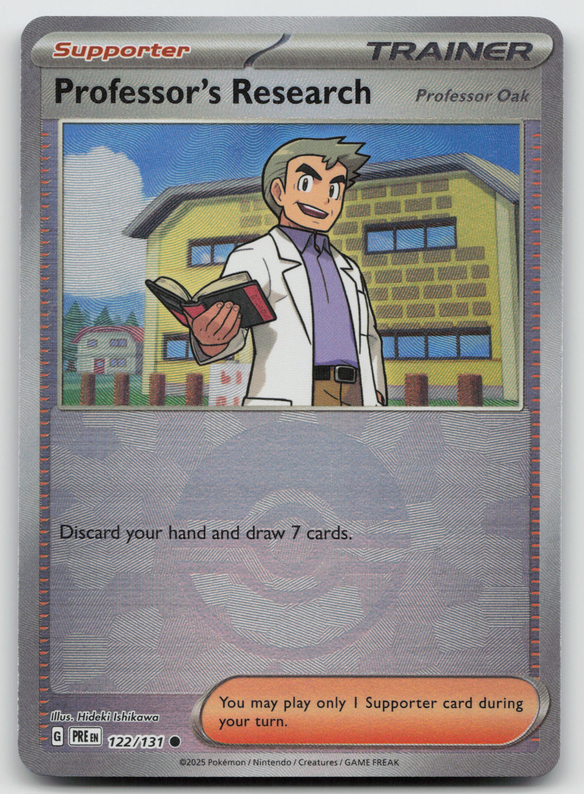 Professor's Research [Professor Oak] (Poke Ball Pattern) Holo 122/131 NM