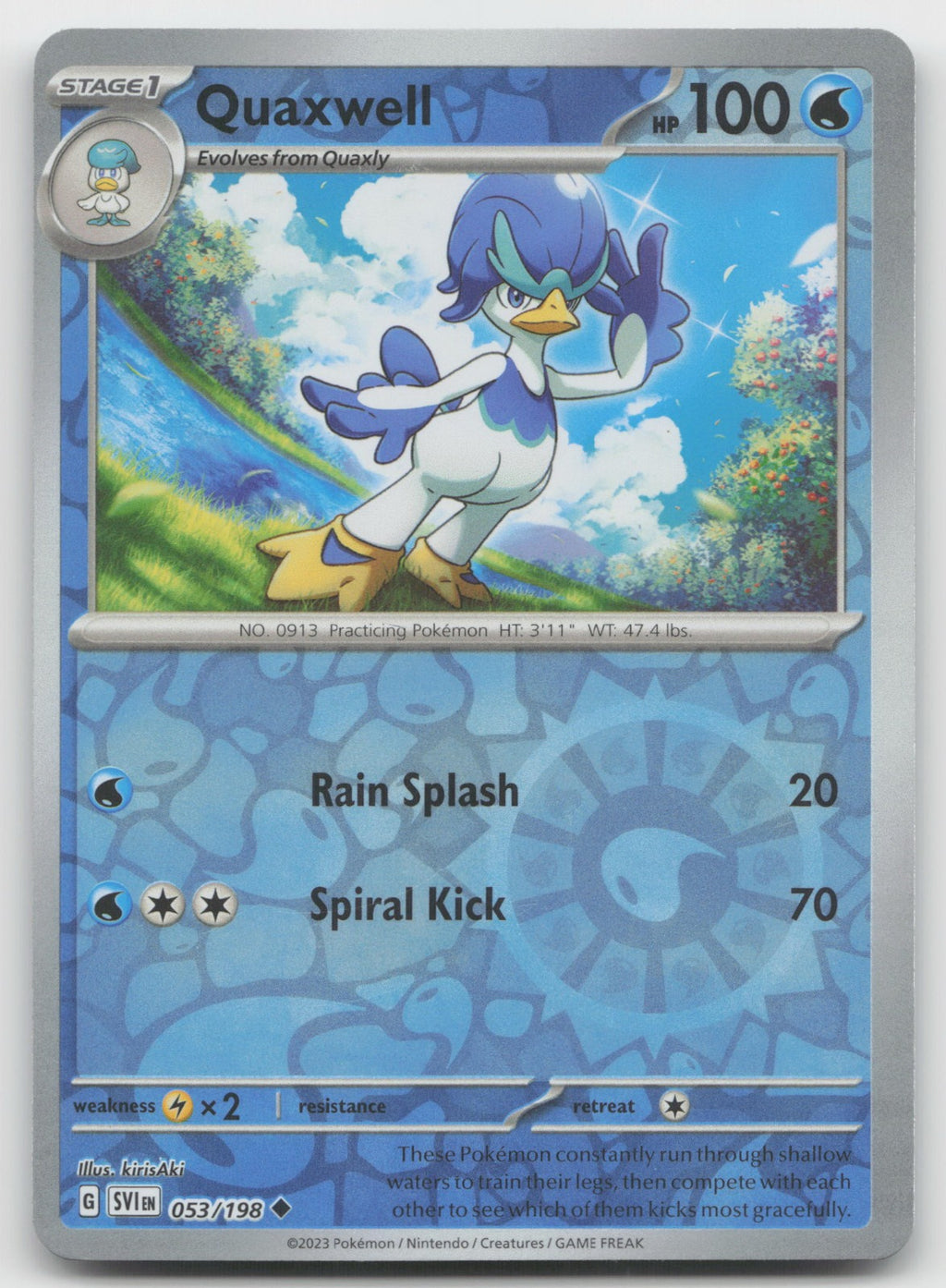 Quaxwell Reverse Holo Uncommon SV01: Scarlet & Violet Base Set 053/198 NM