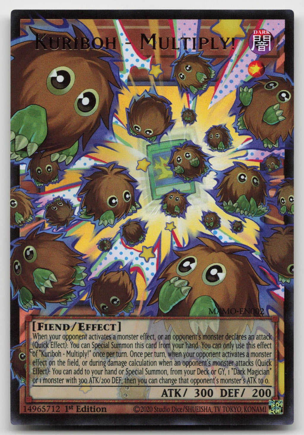 Kuriboh - Multiply! (Extended Art) Ultra Rare Magnificent Monsters MAMO-EN002 NM