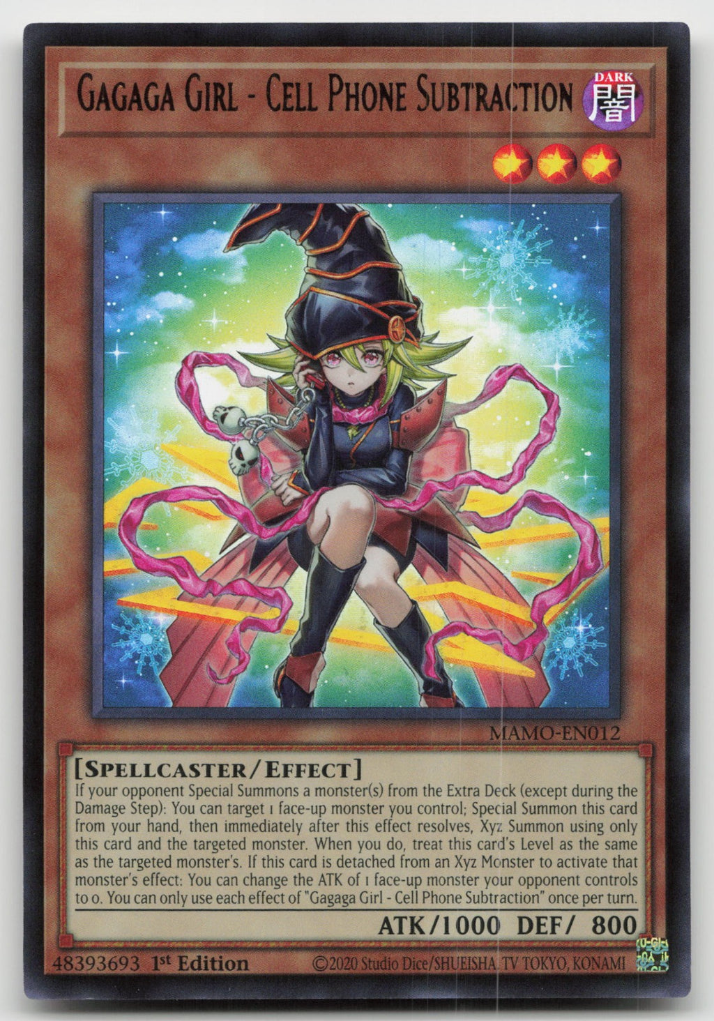 Gagaga Girl Cell Phone Subtraction 1st Ultra Magnificent Monsters MAMO-EN012 NM