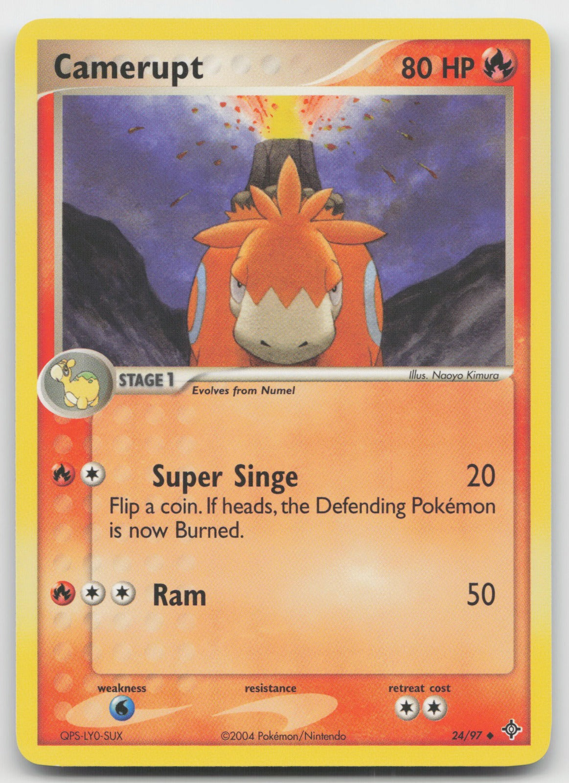 Camerupt Uncommon Dragon Theme Deck Exclusive 24/97 LP