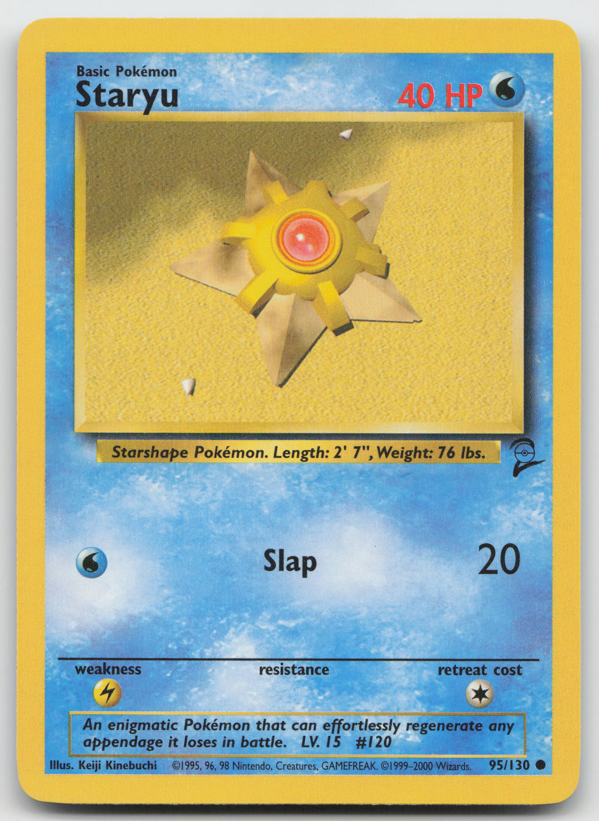 Staryu Common Unlimited Base Set 2 95/130 LP