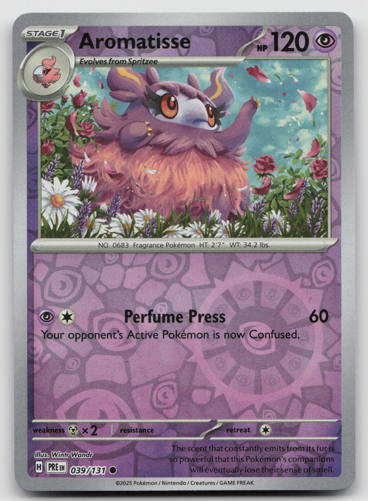 Aromatisse Common Reverse Holo SV: Prismatic Evolutions 039/131 NM