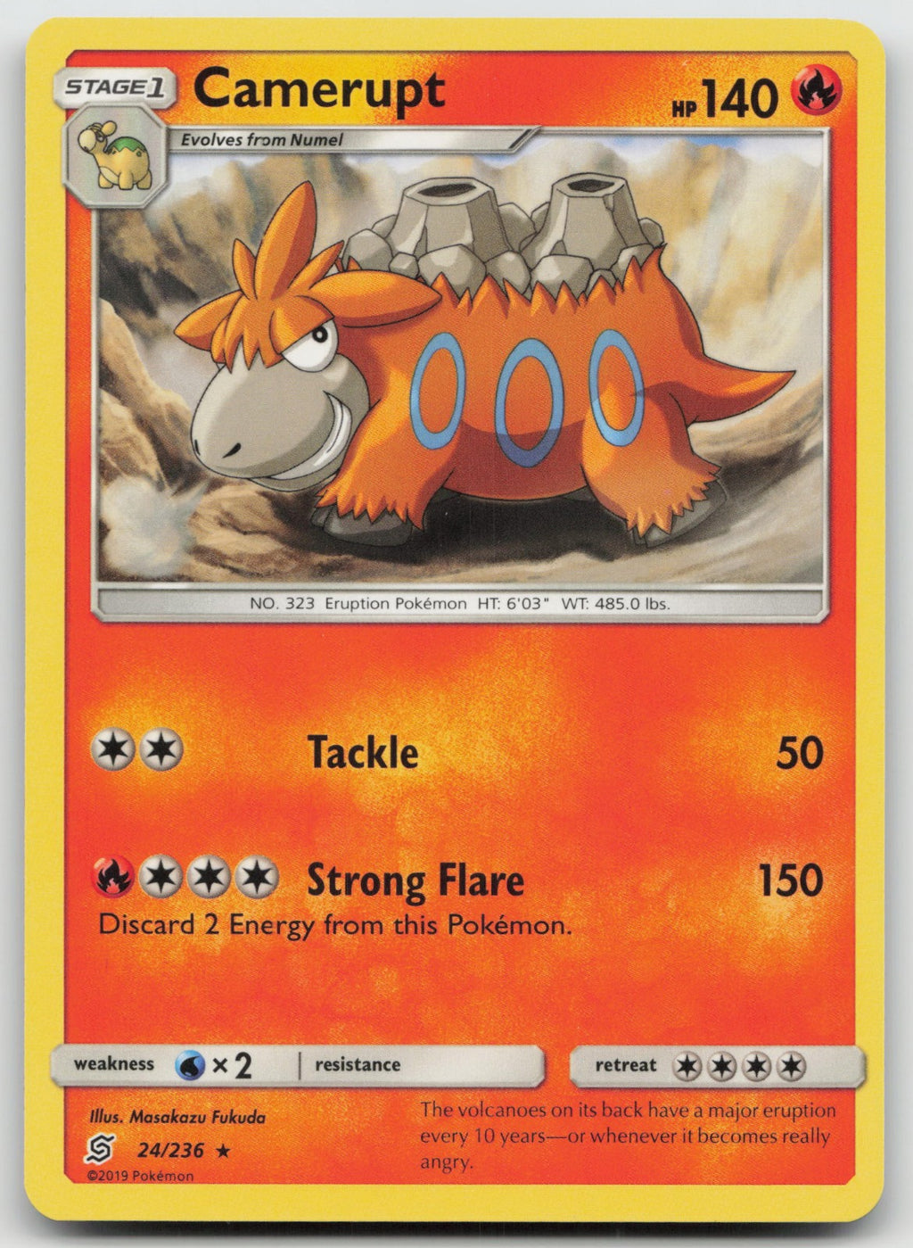 Camerupt Rare SM - Unified Minds 24/236 NM